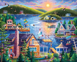 Lake House Lakes & Rivers By Boardwalk Puzzle Company