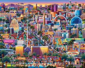 Las Vegas Strip United States By Boardwalk Puzzle Company