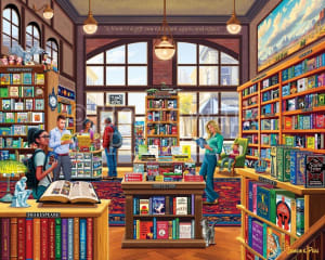 Bookshop Shopping By Boardwalk Puzzle Company
