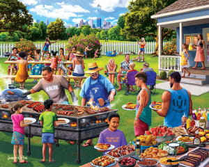 Backyard Barbecue Celebration By Boardwalk Puzzle Company