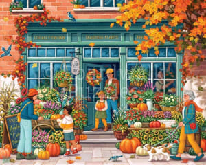 Flower Shop Shopping By Boardwalk Puzzle Company