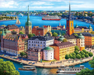 Stockholm Europe By Boardwalk Puzzle Company