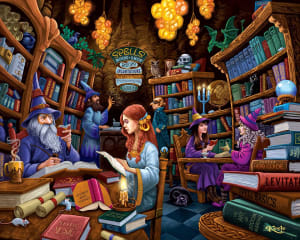 Spellbook Shop Fantasy By Boardwalk Puzzle Company