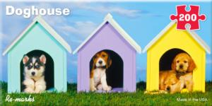 Doghouse Dogs Panoramic Puzzle By Re-marks