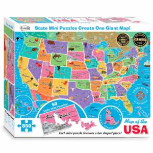 Map of the USA United States Jigsaw Puzzle By Re-marks