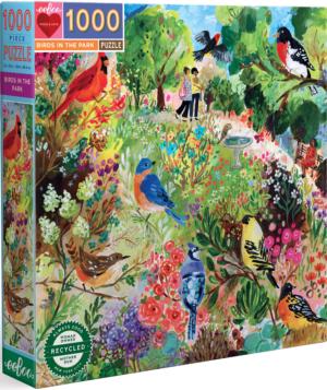 Birds in the Park Flower & Garden Jigsaw Puzzle By eeBoo