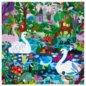 Ducks in the Clearing  Forest Square Puzzle By eeBoo