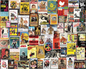 Boomers' Favorite Posters Collage By Hart Puzzles