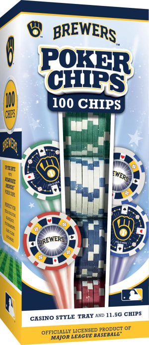 Milwaukee Brewers MLB Poker Chips 100pc By MasterPieces