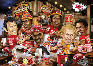 Kansas City Chiefs All-Time Greats Food and Drink By MasterPieces
