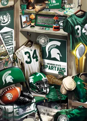 Michigan State Spartans NCAA Locker Room Sports By MasterPieces