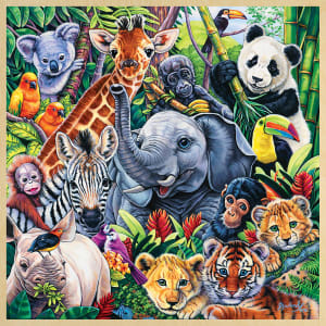 Safari Friends Collage By MasterPieces