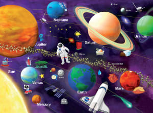 Hello, World! - Solar System - 60 Piece Jigsaw Puzzle by