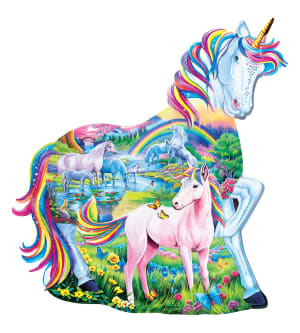 Unicorn Family - 100 Piece Shaped Puzzle Children's Cartoon By MasterPieces