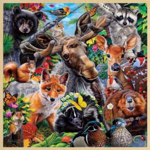 Wood Fun Facts - Woodland Friends  Educational Children's Puzzles By MasterPieces