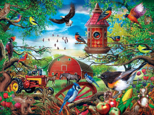 Farmland Frolic Birds By MasterPieces