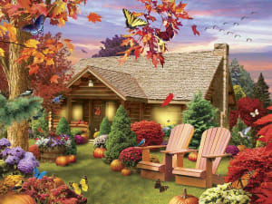 Autumn Warmth Cabin & Cottage By MasterPieces