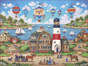 Balloons Over the Bay Beach & Ocean By MasterPieces