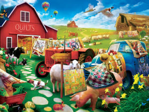 Quilt Country Farm Animal By MasterPieces