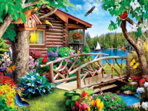 Cabin Crossing - Scratch and Dent Cabin & Cottage Large Piece By MasterPieces