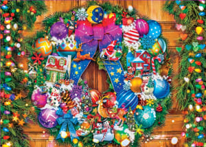 Vintage Ornament Wreath Christmas By MasterPieces