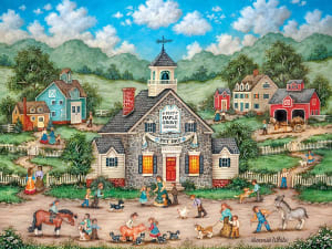 Pet Day at School Americana By MasterPieces