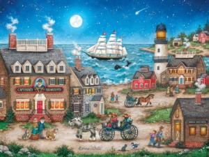 Starry Starry Night Folk Art Jigsaw Puzzle By MasterPieces