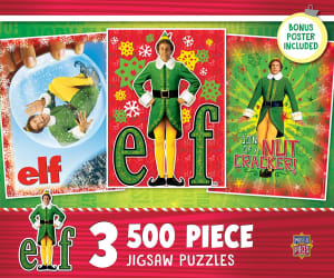 3 Pack - Elf 500 Piece Puzzles Christmas By MasterPieces