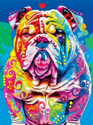 Dean Russo - The Unhumorous Bulldog Dogs By MasterPieces