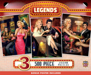 3 Pack - Legends Famous People By MasterPieces