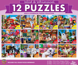 12 Pack - Wild & Whimscial Bundle - Scratch and Dent Animals By MasterPieces