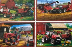 Farmall Tractors 4 Puzzle Pack Farm By MasterPieces