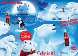 Coca-Cola Polar Bears Christmas By MasterPieces