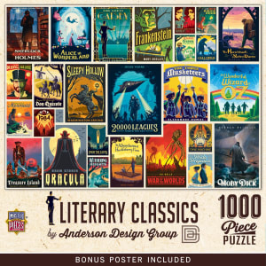 Vintage Posters - Literary Classics  Books & Reading By MasterPieces