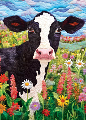 Quilted - Frolic in the Fields - Scratch and Dent Farm Animal By MasterPieces