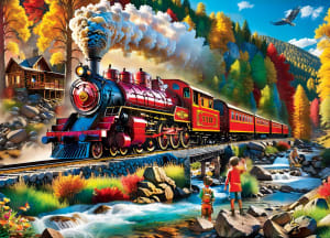 Railways - Fall Passage  Train By MasterPieces