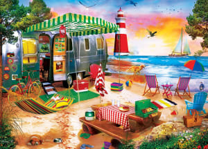 Beach Life - Oceanside Camping Beach & Ocean By MasterPieces