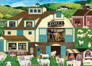 Hometown Gallery - Janet's Wool Goods Americana By MasterPieces