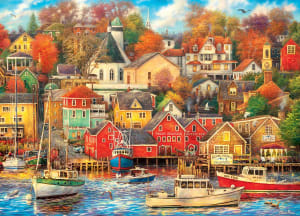 Art Gallery - Good Times Harbor Landscape By MasterPieces