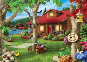 Welcome to the Lake Cabin & Cottage Jigsaw Puzzle By MasterPieces