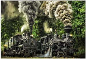 The Great Race Train By Crown Point Graphics