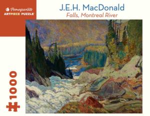 Falls, Montreal River Landscape Jigsaw Puzzle By Pomegranate