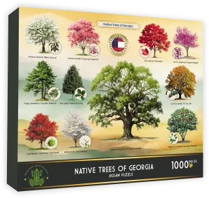 Native Trees of Georgia Collage By Highland Creek