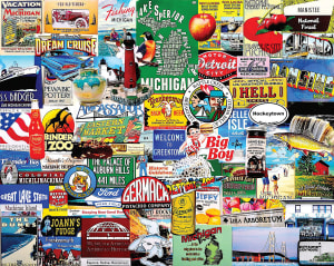 I Love Michigan Collage By White Mountain