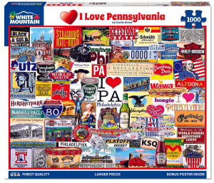 I Love Pennsylvania Collage By White Mountain