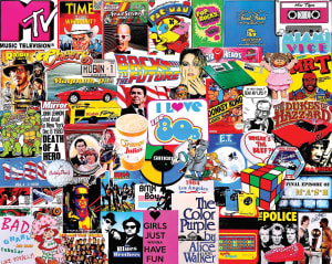 I Love the 1980s Collage By White Mountain