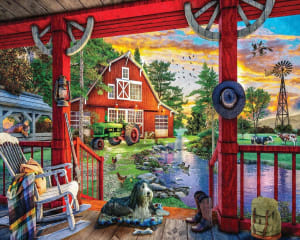 Farm Porch Farm By White Mountain