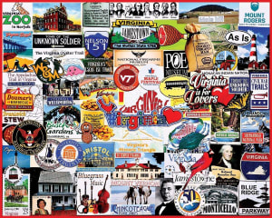 I Love Virginia Collage By White Mountain