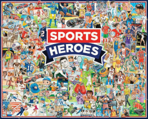 Sports Heroes Collage By White Mountain