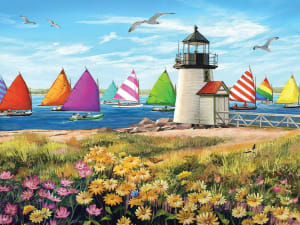 Rainbow Fleet Lighthouse By White Mountain